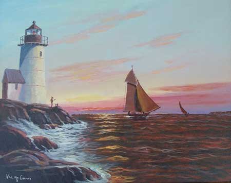 Val McGann, Maine Artist, Kennebunkport Maine